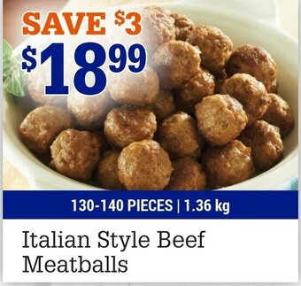 M & M Food Market Italian style beef meatballs offer