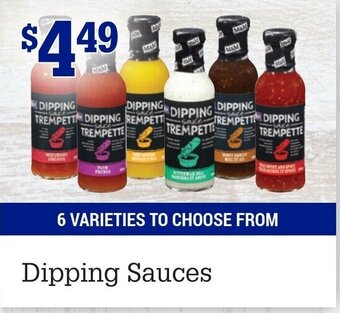 M & M Food Market Dipping sauces offer