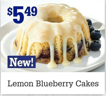 M & M Food Market Lemon blueberry cakes offer