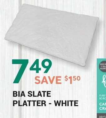 M & M Food Market Bia slate platter - white offer