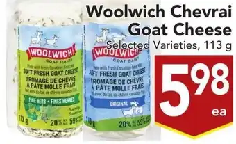 Buy-Low Foods Woolwich Chevrai Goat Cheese 113 g offer