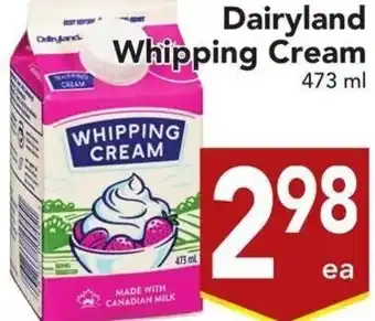 Buy-Low Foods Dairyland Whipping Cream 473 ml offer