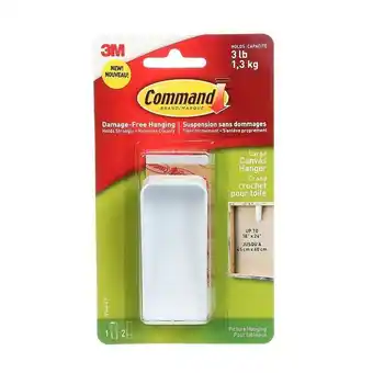 Staples Command large canvas hanger 17044-ef, 1 hook, 2 large strips offer