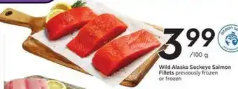 Safeway Wild Alaska Sockeye Salmon Fillets 100g offer