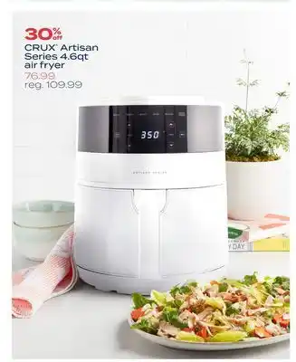 Bed Bath & Beyond Crux® artisan series 4.6 qt. air fryer with touchscreen offer