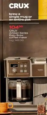 Bed Bath & Beyond Crux® artisan series easybrew coffee maker offer