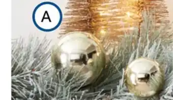 Bed Bath & Beyond Bee & willow™ 60-inch flocked garland with ornaments in white/gold offer