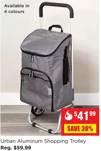 Kitchen Stuff Plus Urban aluminum shopping trolley offer