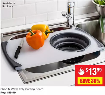 Kitchen Stuff Plus Chop n wash poly cutting board offer