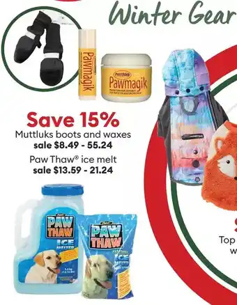 Muttluks boots and waxes | paw thaw® ice melt