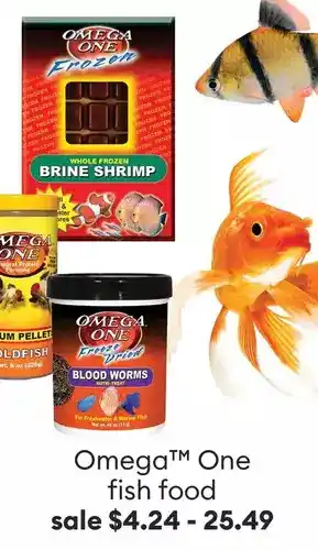 Petsmart Omega™ one fish food offer