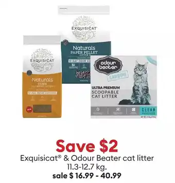 Petsmart Exquisicat® & odour beater cat litter 11.3-12.7 kg. offer