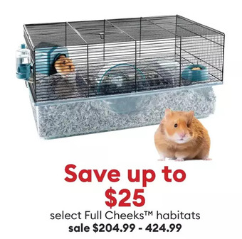 Petsmart Select full cheeks™ habitats offer