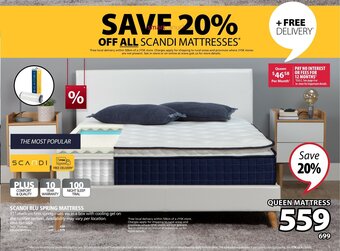 JYSK Scandi Blu Spring Mattress offer