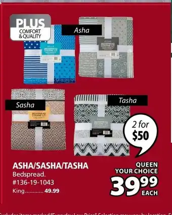 JYSK Asha/Sasha/Tasha offer