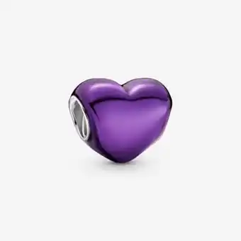 Pandora Charm cœur mauve en métal offer
