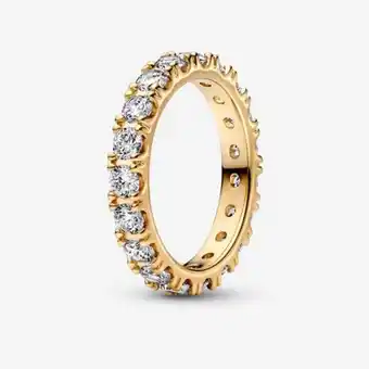Bague éternité line scintillante