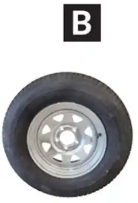 Princess Auto St205/75r14 5-bolt boat trailer tire assembly offer
