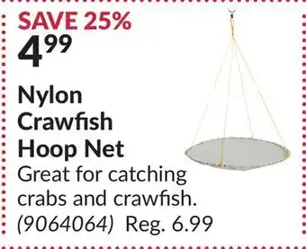 Princess Auto Nylon crawfish hoop net offer