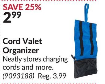 Princess Auto Cord valet organizer offer