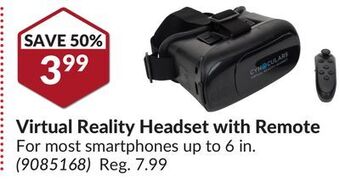 Princess Auto Virtual reality headset with remote offer