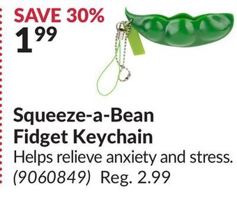 Princess Auto Squeeze-a-bean fidget keychain offer