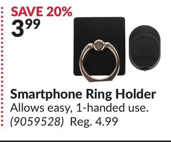 Princess Auto Smartphone ring holder offer