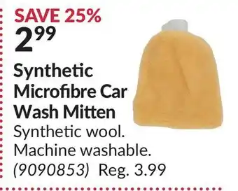 Princess Auto Synthetic microfibre car wash mitten offer