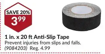 Princess Auto 1 in. x 20 ft anti-slip tape offer