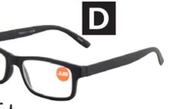 Princess Auto Matte black plastic reading glasses offer