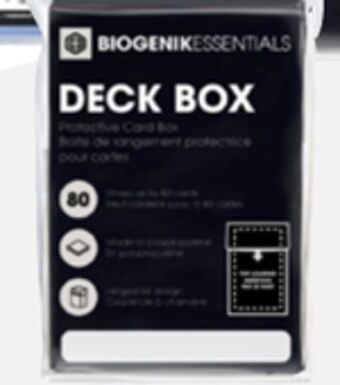 GameStop Biogenik trading card deck box offer