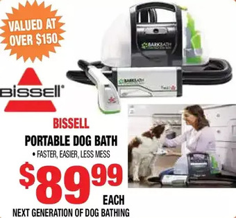 Len's Mill Stores Bissell portable dog bath offer