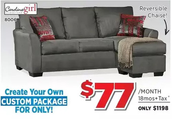 Surplus Furniture Graphite casa 2-piece sectional offer