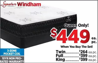 Surplus Furniture Windham queen mattress set offer