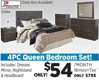 Surplus Furniture Sonoma 4-piece bedroom set offer