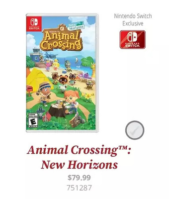 GameStop Animal crossing new horizons offer
