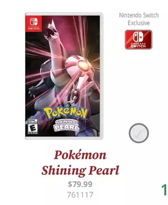 GameStop Pokemon shining pearl offer
