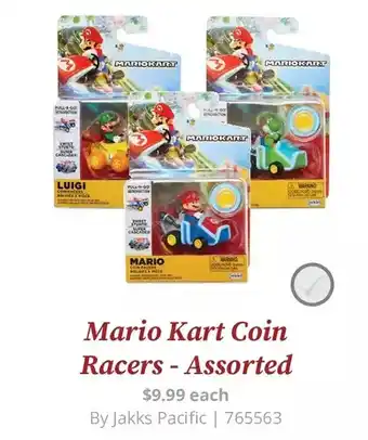 GameStop Mario kart coin racers offer