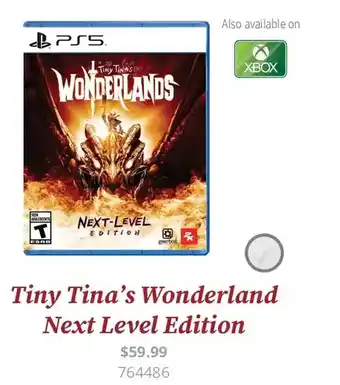 GameStop Tiny tina's wonderland next level edition offer