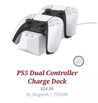 GameStop Ps5 dual controller charge dock offer