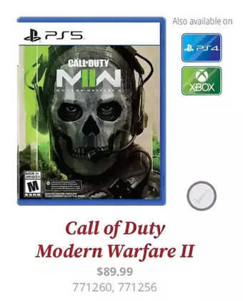 GameStop Call of duty modern warfare ii offer