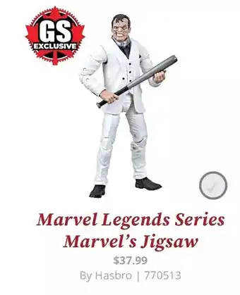 GameStop Marvel legends series marvel's jigsaw by hasbro offer