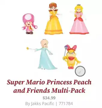 GameStop Super mario princess peach and friends multi-pack offer