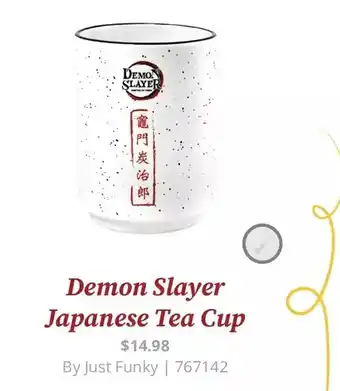 GameStop Demon slayer japanese tea cup offer
