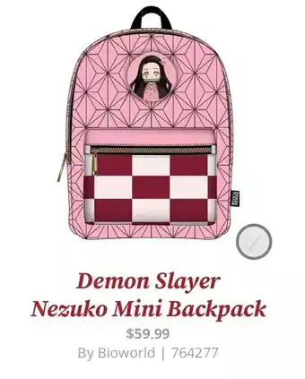GameStop Demon slayer nezuko mini backpack offer