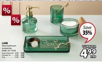 JYSK Lane Glass Bathroom Accessories offer