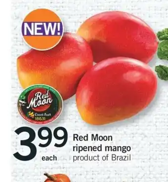 Fortinos Red Moon Ripened Mango offer