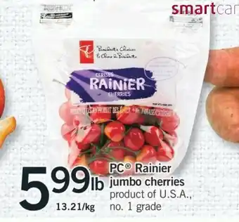 Fortinos PC Rainier Jumbo Cherries offer