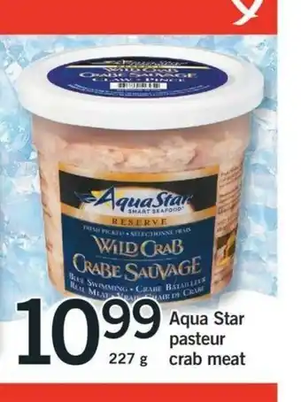 Fortinos Aqua Star Pasteur Crab Meat offer