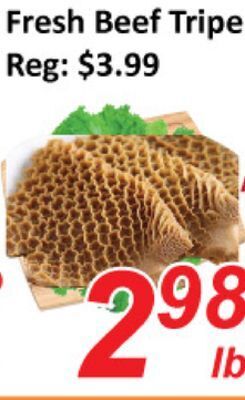 Seasons Foodmart Fresh beef tripe offer